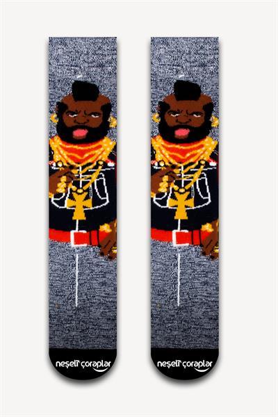 A Takımı Baracus Renkli Unisex Çorap