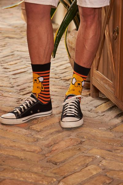 Adventure Time Jake Renkli Unisex Çorap
