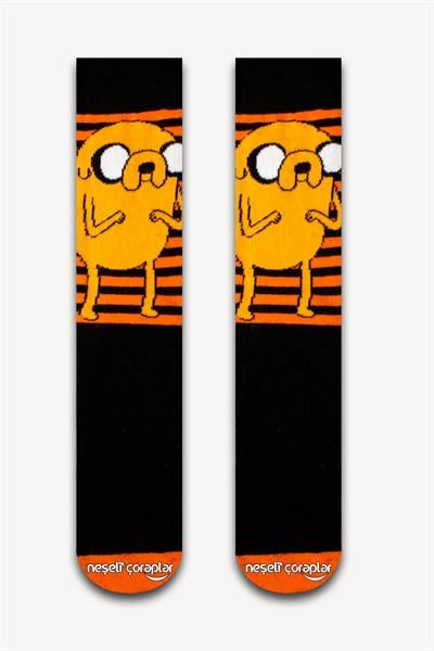 Adventure Time Jake Renkli Unisex Çorap