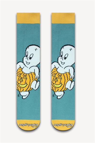 Casper Balkabağı Renkli Unisex Çorap