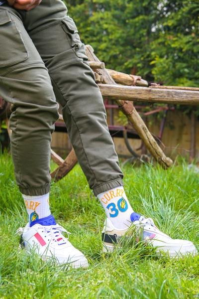 Curry 30 Yazılı Atletik Unisex Çorap