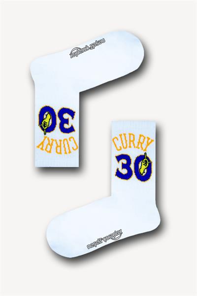 Curry 30 Yazılı Atletik Unisex Çorap