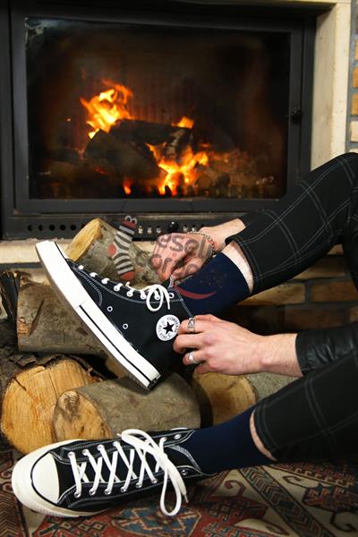 Düz Lacivert Basic Unisex Çorap