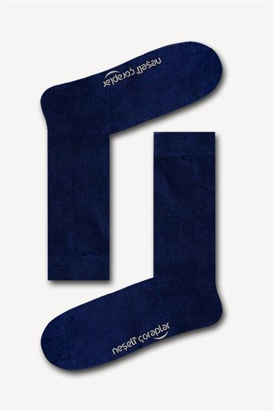 Düz Lacivert Basic Unisex Çorap