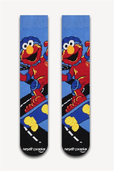 Elmo Kaykay Renkli Unisex Çorap