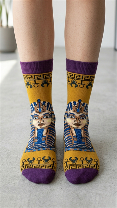 Firavun Renkli Unisex Çorap