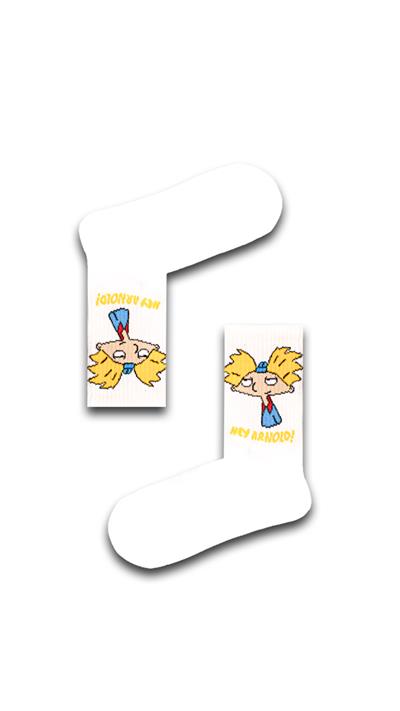 Hey Arnold Desenli Unisex Çorap