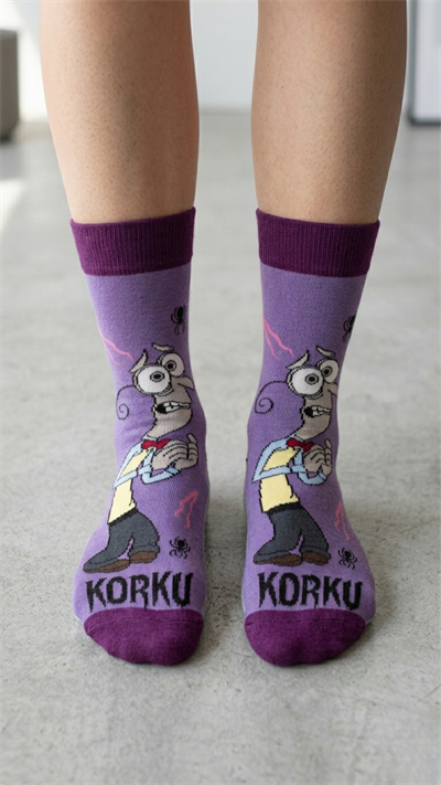 Korku Renkli Unisex Çorap