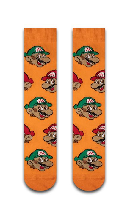Mario&Luigi; Renkli Unisex Çorap