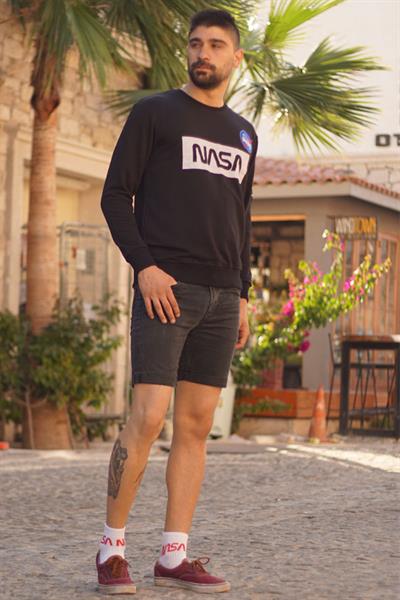 Nasa Desenli Atletik Unisex Çorap