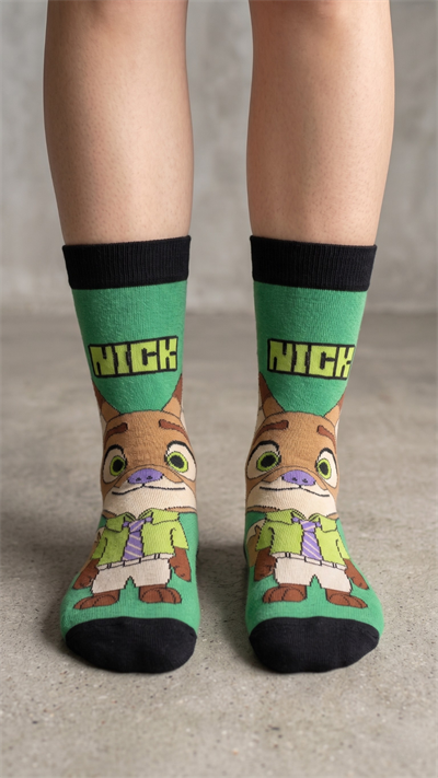 Nick Renkli Unisex Çorap