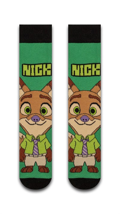 Nick Renkli Unisex Çorap