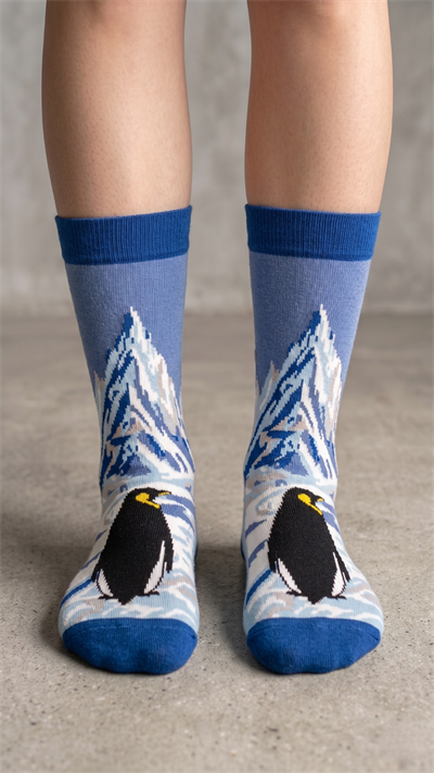 Penguen Renkli Unisex Çorap