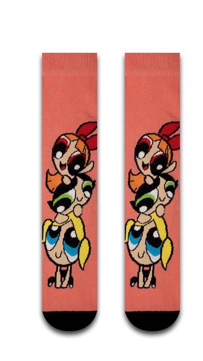 Powerpuff Kızlar Renkli Unisex Çorap