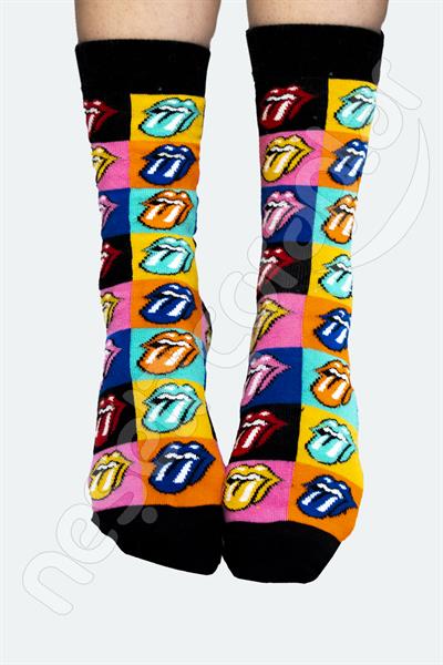 Rolling Stones Renkli Unisex Çorap