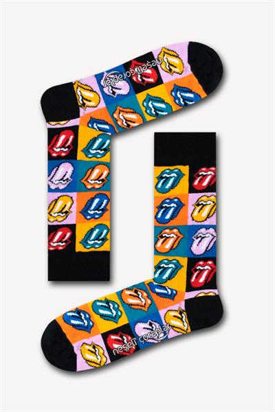 Rolling Stones Renkli Unisex Çorap