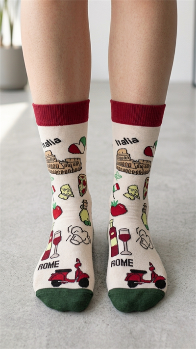 Roma Renkli Unisex Çorap