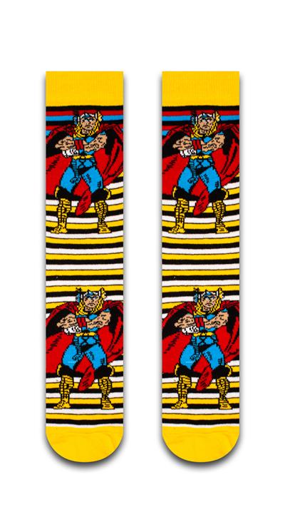 Şeritli Thor Renkli Unisex Çorap