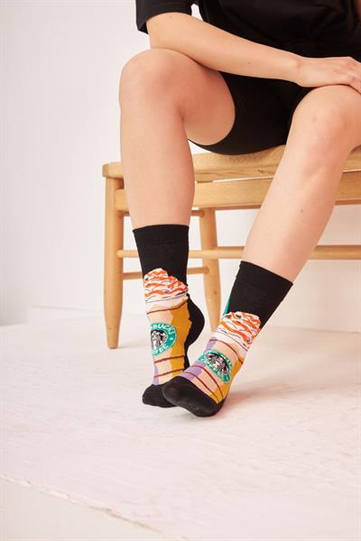 Starbucks Coffee Black Renkli Unisex Çorap