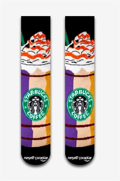 Starbucks Coffee Black Renkli Unisex Çorap