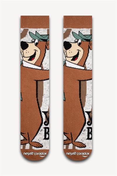 Yogi Bear Renkli Unisex Çorap
