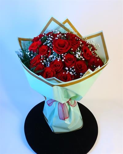 25 Kırmızı Gül Buketi