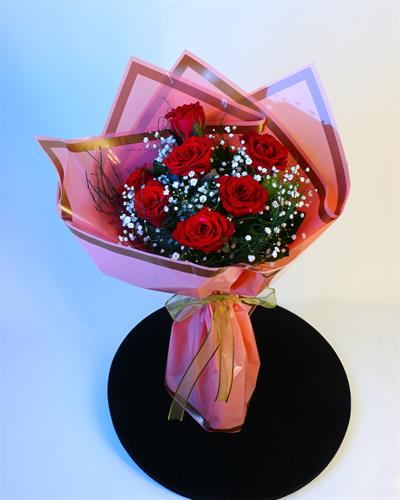 7 Kırmızı Gül Buketi