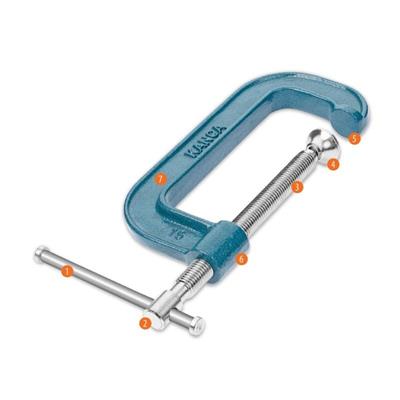 Kanca Gussrohrzwinge Typ C 5 Zoll – 200 mm
