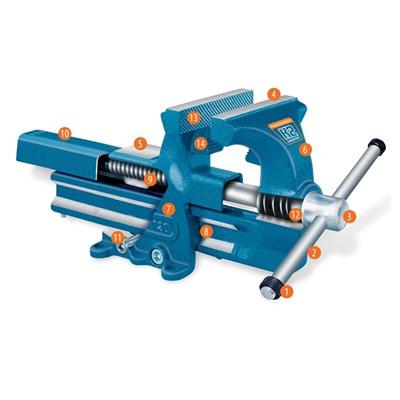 Kanca K2 Rohrspindel-Schraubstock 180 mm