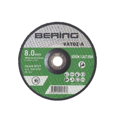 Bering Cast Grinding Stones • Type 27 • Convex • 180 x 8.0 x 22.23