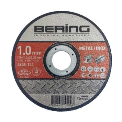 Bering İnox Metal Kesme Taşları • Tip 41 • Düz • 115x1.0x22.23 50 Adet