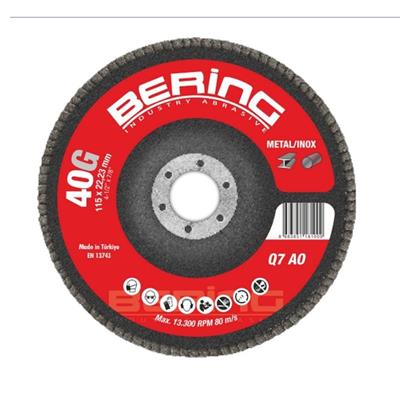 Bering Q7 AO • Aluminum Oxide Flap Discs • 115 x 22.23 • Grit 60