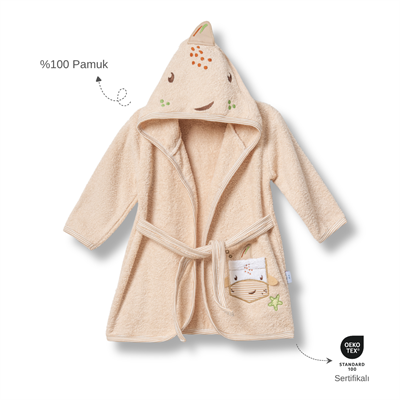 Ankibaby %100 Pamuk Balinalı Bornoz