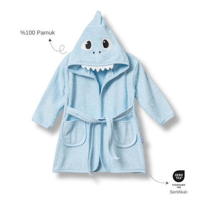 Ankibaby %100 Pamuk Dinazorlu Bornoz