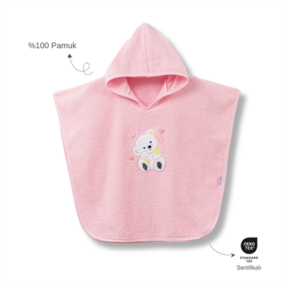 Ankibaby Kalpli Ayıcık Havlu Panço | %100 Pamuk!