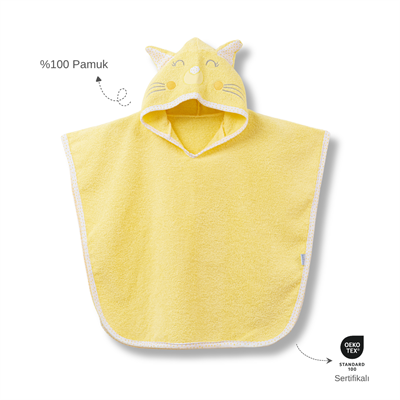 Ankibaby Kedili Havlu Panço | %100 Pamuk!