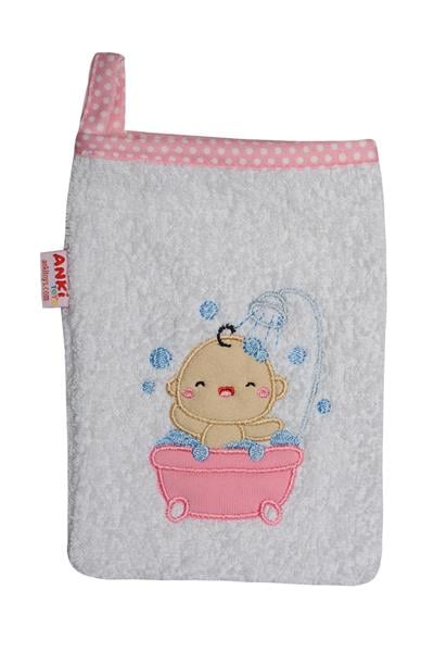 Sevimli Bebek Banyo Lifi & Kesesi Pembe