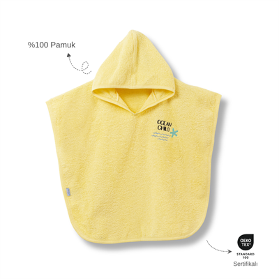 Ankibaby Yıldızlı Havlu Panço | %100 Pamuk!