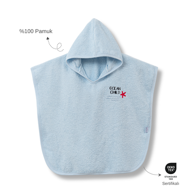 Ankibaby Yıldızlı Havlu Panço | %100 Pamuk!