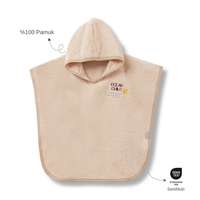 Ankibaby Yıldızlı Havlu Panço | %100 Pamuk!
