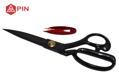 Pın Profesyonel Paslanmaz Çelik Siyah Terzi Makası 12