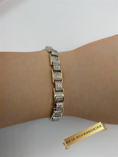 Özel Seri GoldSilver Renk Kuyumcu Model Bileklik