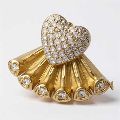 Çift Kullanımlı Gold Kalp Midye Luxury Series Küpe