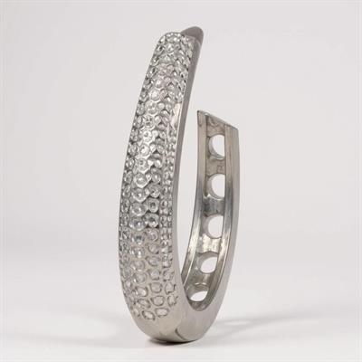 Zirkon Taşlı Silver Oval Luxury Series Küpe