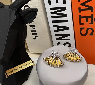 Çift Kullanımlı Gold Yıldız Midye Luxury Series Küpe