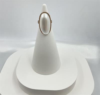 Bronz Ayarlanabilir Oval Yüzük