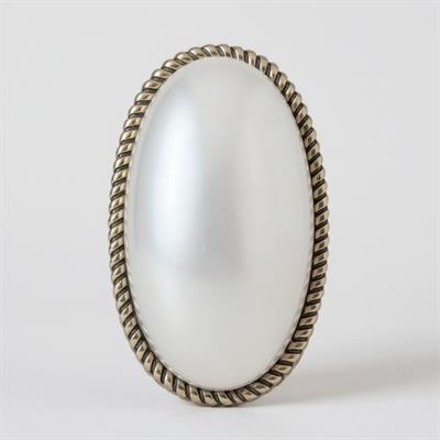 Bronz Ayarlanabilir Oval Yüzük