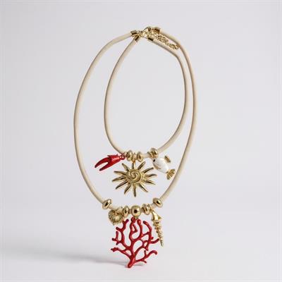 Marka Model 2li Deniz Temalı Charm Kolye Set