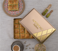 Antep Fıstıklı Kuru Baklava Özel Hediye Kutulu 950 G
