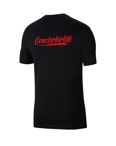 Gençlerbirliğ Siyahi Pamuklu Futbol  T-shirt  
